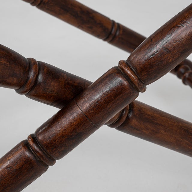 Brown 1900s French Butler Tray Stand For Sale - Image 8 of 18