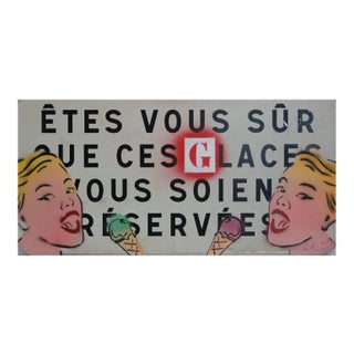 Christophe Stouvenel, Places aux Glaces, 2017, Spray Paint on Metal For Sale