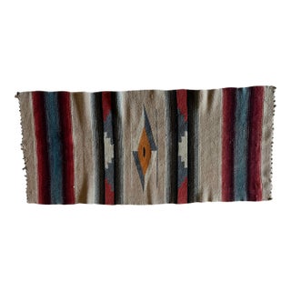 Vintage New Mexico Large Tan 1930's Chimayo Weaving For Sale