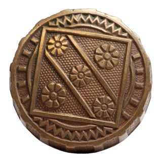 Antique Bronze Vernacular f.c. Linde Door Knob For Sale
