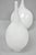 Decorative Modern White Bulbous Art Glass Vessel Vase by Lazy Susan - 2 Pc Set For Sale - Image 9 of 18
