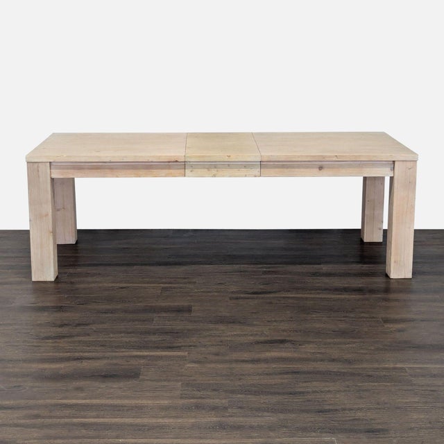 Modern Pottery Barn Folsom Storage Extendable Dining Table For Sale - Image 3 of 13