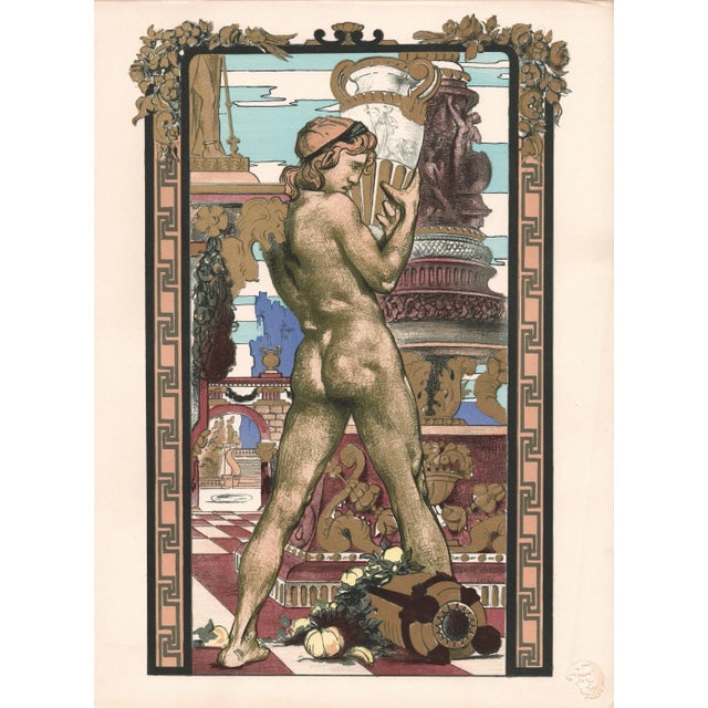 Maurice Desvallières, Porteur d'Amphore, 1898, Original Lithograph For Sale - Image 11 of 11