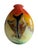 1980s Hand-Blown Art Glass Vase With Multicolored Swirl Design For Sale - Image 5 of 16