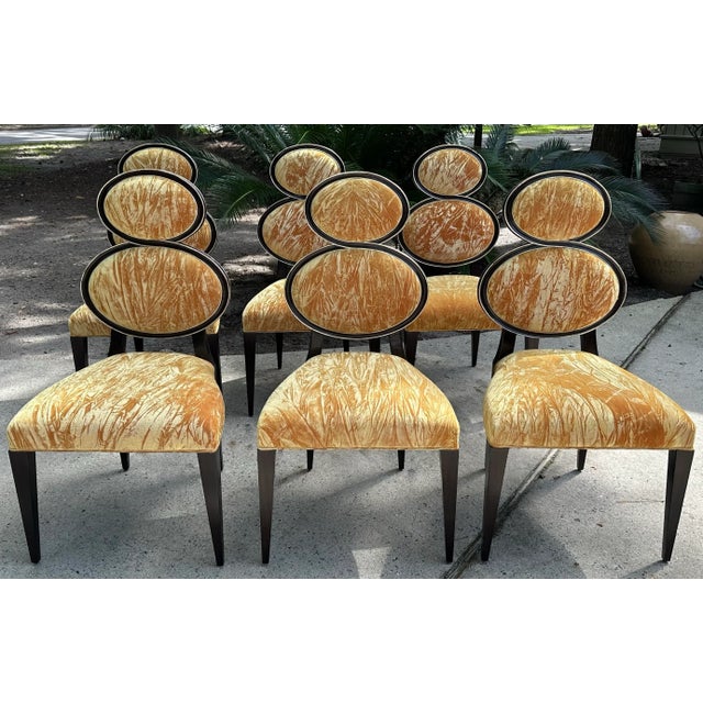Saffron Christopher Guy ‘Eight’ Dining Chairs-Set of 6 For Sale - Image 8 of 12