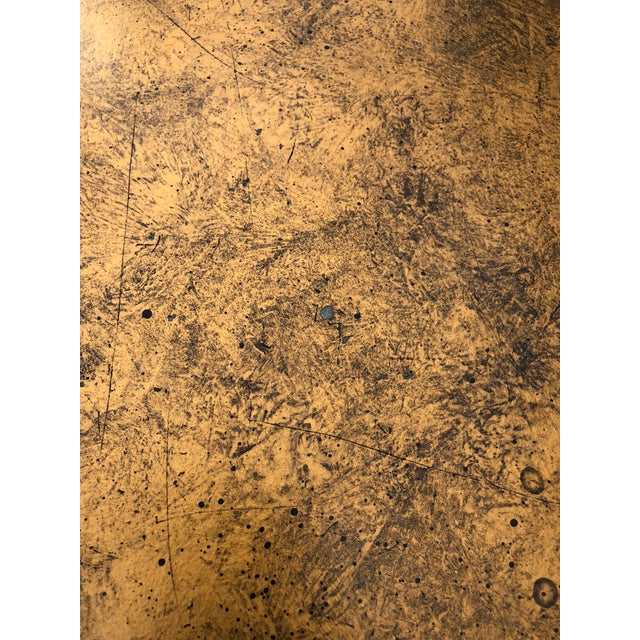Chinoiserie Golden Bamboo Coffee Table For Sale - Image 3 of 4