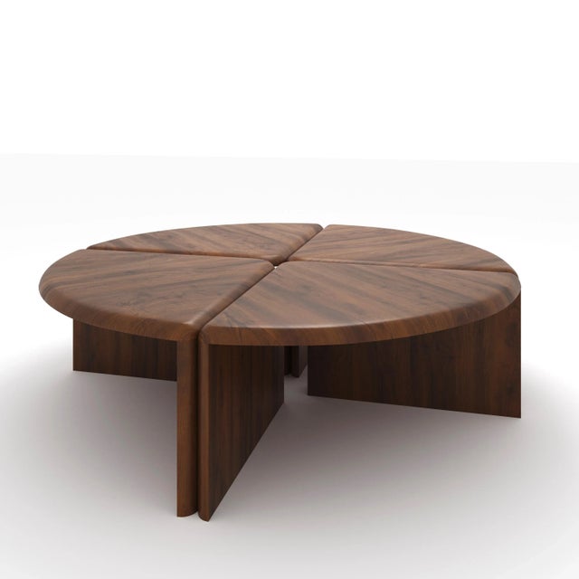 Not Yet Made - Made To Order Lily Round Coffee Table in Canaletto Walnut by Fred&Juul For Sale - Image 5 of 5