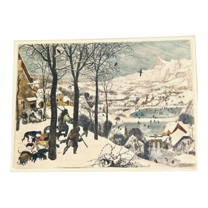 The Hunters in the Snow (1565) by the Dutch and Flemish Renaissance Painter Pieter Bruegel the Elder.