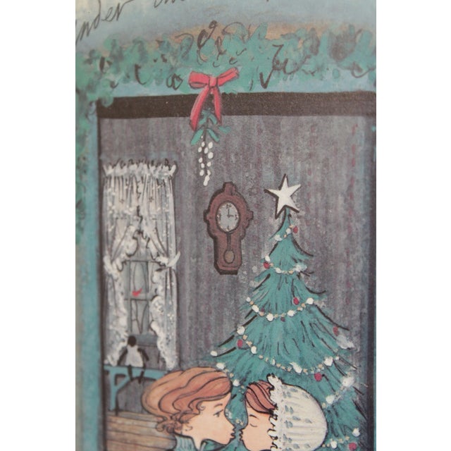 Pat Buckley Moss 'Under the Mistletoe' Offset Lithograph For Sale - Image 9 of 12