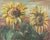 1990s Pino Romanò, Sunflowers, Oil Painting, 1990s For Sale - Image 5 of 5