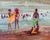 Footnotes of a Holiday I, Unique Impasto Painting by Godfrey Afebuame (2026) Oil on Canvas For Sale
