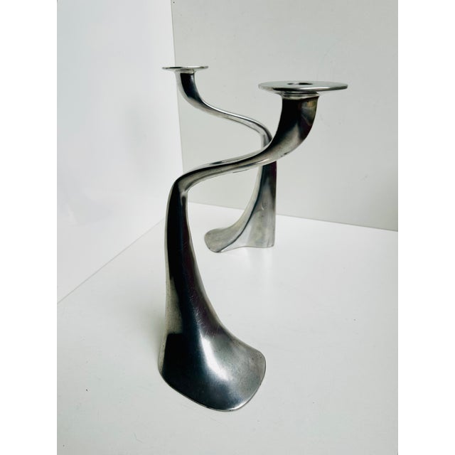 Sculptural Model Turner Candlesticks by Xavier Lust for Driade Kosmo, Italy, 2000s, Set of 2 For Sale - Image 4 of 15
