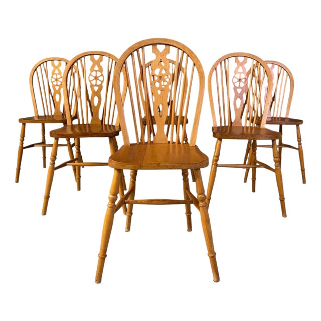 Vintage Dining Chairs from Ercol, 1950s, Set of 6 For Sale