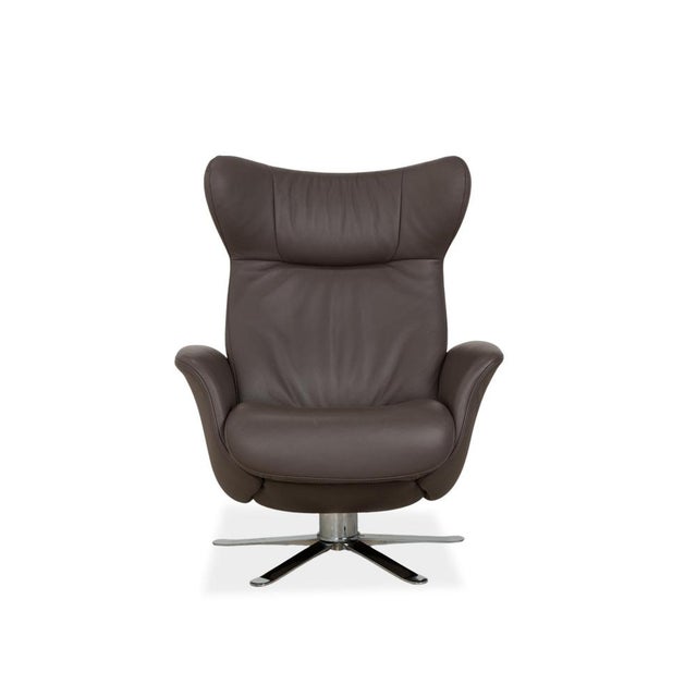 Set of Model 8115 Armchair and Ottoman in Leather and Chrome from Joop For Sale - Image 16 of 18