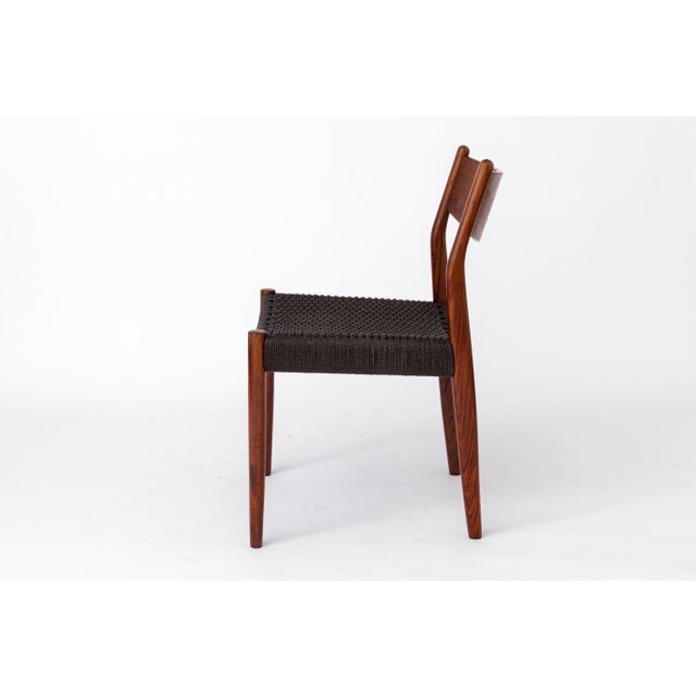 Vintage Fristho Franeker Teak Chair with Danish Cord Weaving, 1960s For Sale - Image 5 of 10