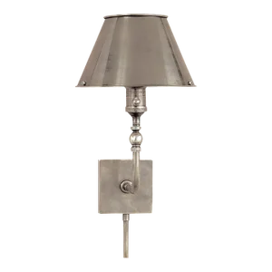 Visual Comfort Signature Swivel Head Wall Lamp in Antique Nickel