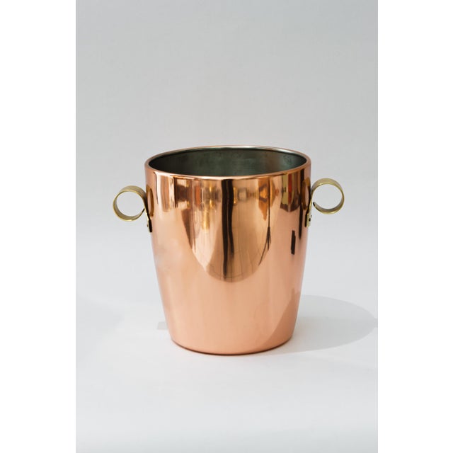 1920s Copper Wine Cooler with Brass Handles, Schwitzerland, 1920s For Sale - Image 5 of 15