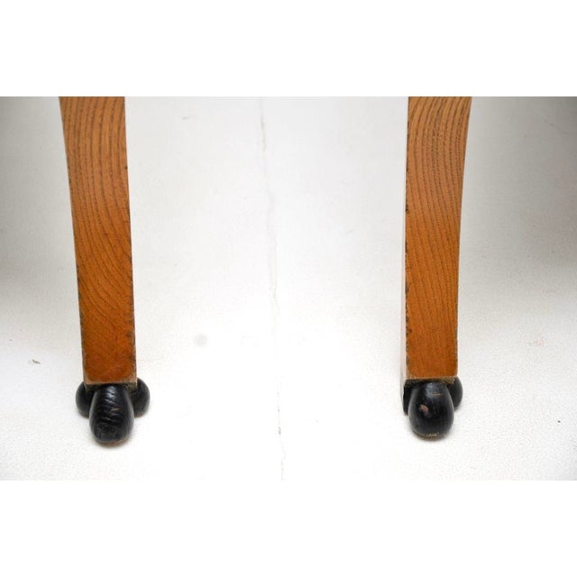 Antique Neo-Classical Swedish Elm Chairs, 1890s, Set of 2 For Sale - Image 13 of 14