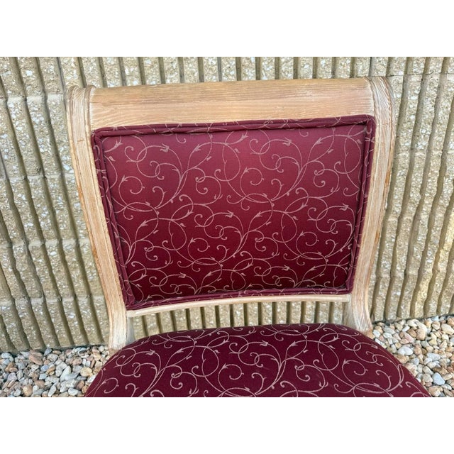 Set of 4 Louis XVI Style Square-Shaped Back Dining Chairs For Sale - Image 12 of 15