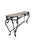 Monumental Spanish Revival Wrought Iron Console Table With Travertine Top For Sale - Image 4 of 14