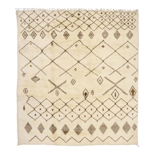 Contemporary Beni Mrirt Moroccan Rug, 11'11 X 13'02 For Sale