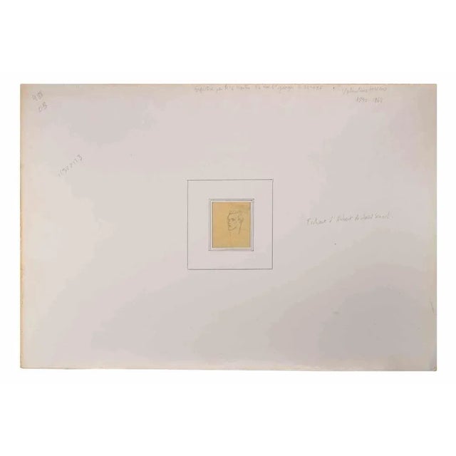 Portrait of a Young Man is a Pencil Drawing realized by Valentine Hugo (1890-1968). Good condition on a yellowed paper...