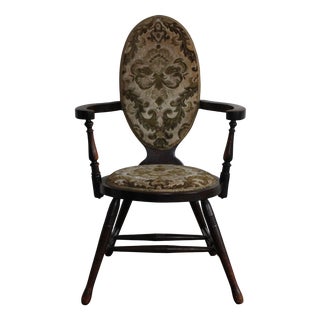 Antique Victorian Ladies Boudoir Armchair, 1800s For Sale