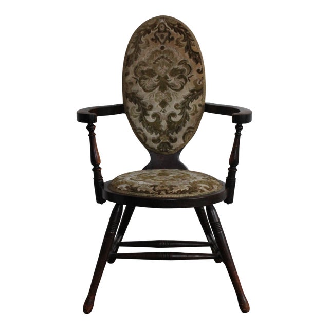 Antique Victorian Ladies Boudoir Armchair, 1800s For Sale