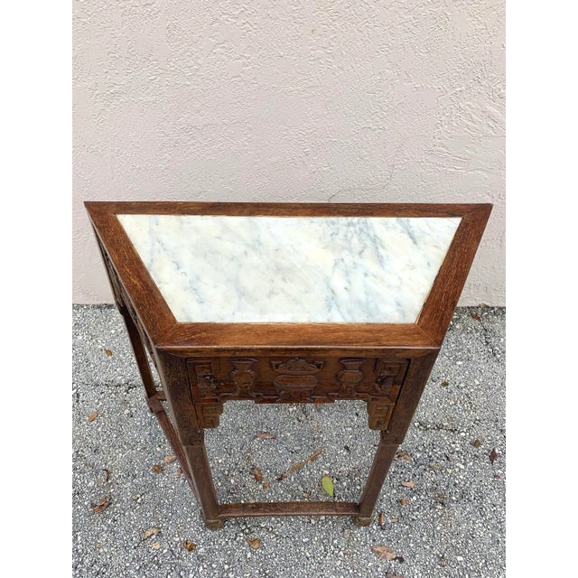 19th Century Mint Style Hard Wood Chinese Console Table For Sale In Miami - Image 6 of 13