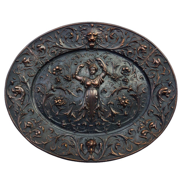 American Radiator Company Copper Plated Cast Iron Oval Medallion For Sale - Image 12 of 12
