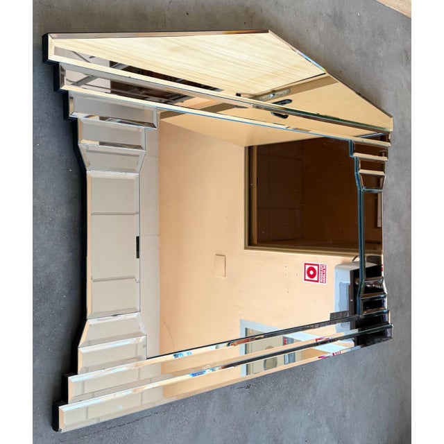 Mid 20th Century Hollywood Regency Style Full-Length Rectangular Beveled Mirror For Sale - Image 18 of 18