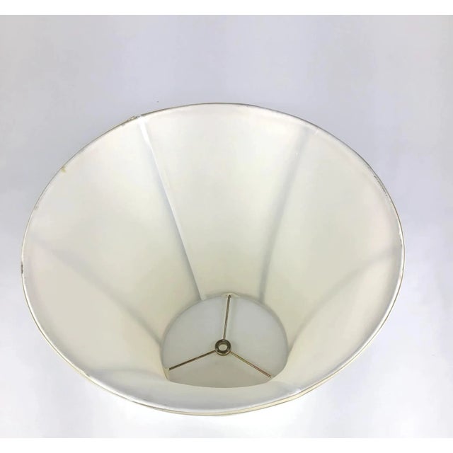 Brass 1980s Brass Table Lamp With Shade For Sale - Image 8 of 10