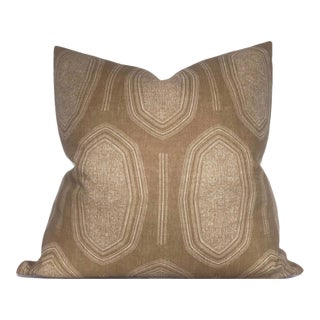Kamba Linen Pillow Cover in Sand, 22x22 Pillow For Sale