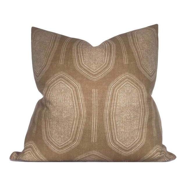 Kamba Linen Pillow Cover in Sand, 22x22 Pillow For Sale