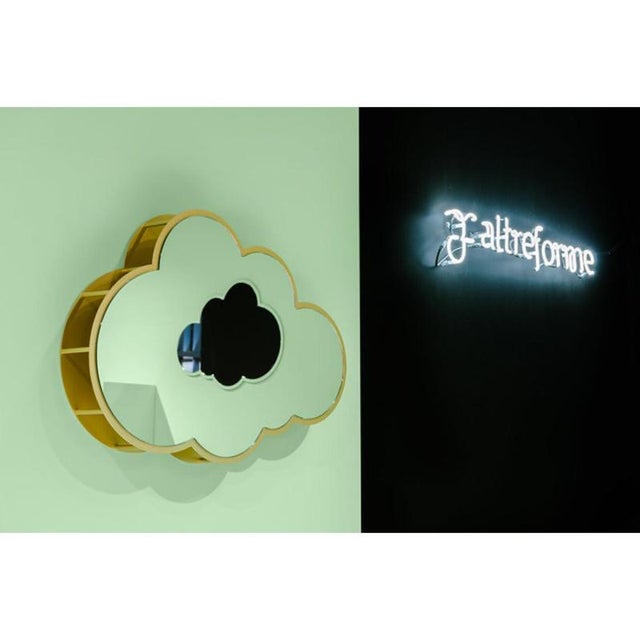 Metal Nuvola Wall Mirror in Powder-Coated Aluminum by Altreforme For Sale - Image 7 of 12