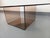 Vintage coffee table from the 70s, Space Age style, round smoked glass top, designer and original smoked acrylic glass...