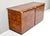 Stunning credenza in Burl with Brass and black details, Italy - 1970's. The Burl has been finished in a high gloss...