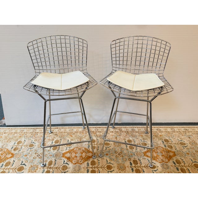 Harry Bertoia for Knoll Bertoia Counter Stools, Pair For Sale In San Francisco - Image 6 of 12