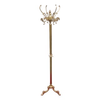 Brass Coat Rack from Unbekannt, 1970s For Sale