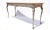 Wood Vintage Gilt Console Table Hollywood Regency Style, Antiqued Silver and Gold For Sale - Image 7 of 10