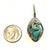 Persian Turquoise Diamond Pendant Earrings 14k WG 26.85 TCW Certified For Sale - Image 13 of 15