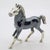 Italian Vintage Italian Handmade Genuine Sterling Silver 925 Darkened Horse Large Figurine For Sale - Image 3 of 10
