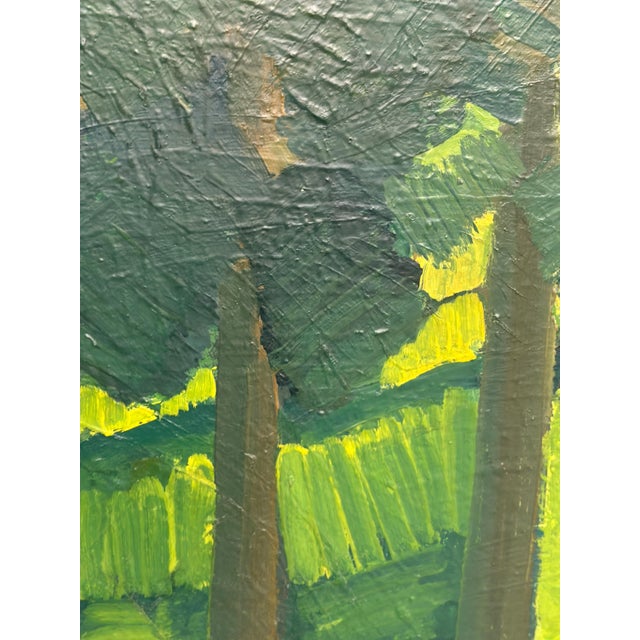 Mid-Century Modern Thage Carlson, Forest , 1960s, Oil on Panel, Framed For Sale - Image 3 of 18