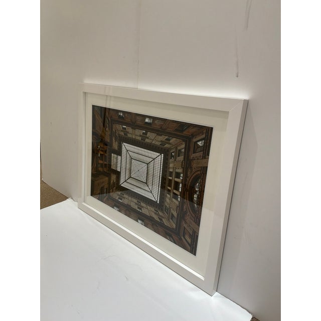 Soicher Marin Banca Intesa / San Paolo. Architectual print, white frame. Original Retail $1155. Showroom floor sample.