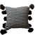 Black & White Striped Pompom Pillow Cover For Sale - Image 4 of 4