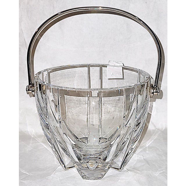 Fine condition Baccarat ice bucket in the Neptune pattern, resist the temptation to take to the beach as bucket and...