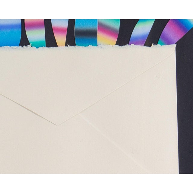 1980s 1986 "A Surprise Letter" Airbrush Collage by Steve Redman For Sale - Image 5 of 10