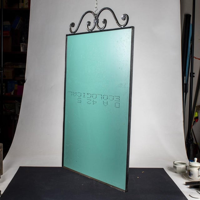 Handcrafted Wrought Iron Frame Mirror, 1990s For Sale - Image 3 of 9