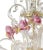 Contemporary Venetian Pink Floral Murano Glass Chandelier For Sale - Image 6 of 12