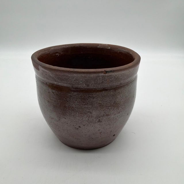 Antique Pennsylvania Redware Handled Crock, Lancaster County, Mid-19th Century For Sale - Image 10 of 13